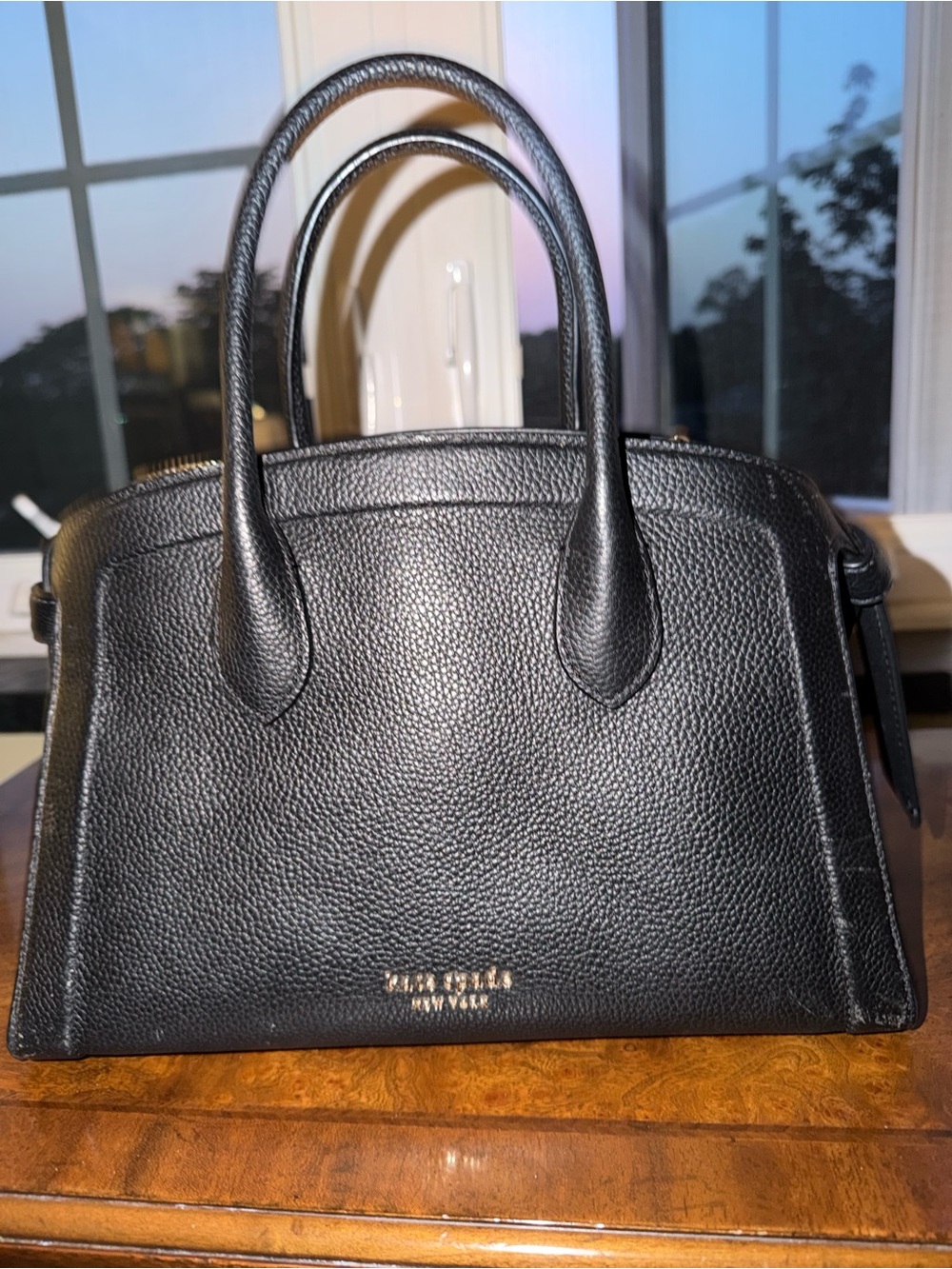 Kate Spade Black Pebbled Leather Satchel